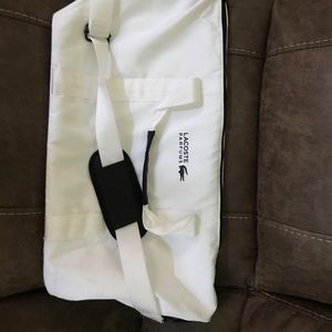 Lacoste Parfums White Weekender Gym Bag